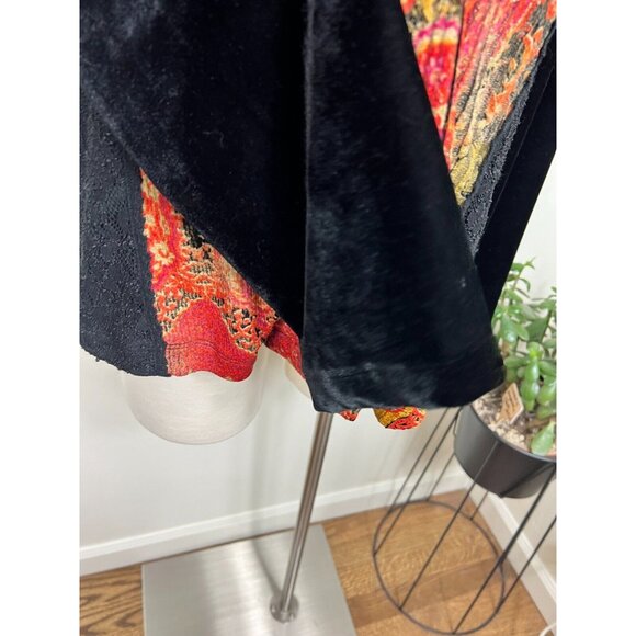 Coldwater Creek Womens Velour Patchwork Lace Paneled Jacket - Picture 3 of 14